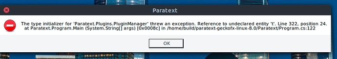 Mugele_Ptx8~Linux_fatal Plugins error